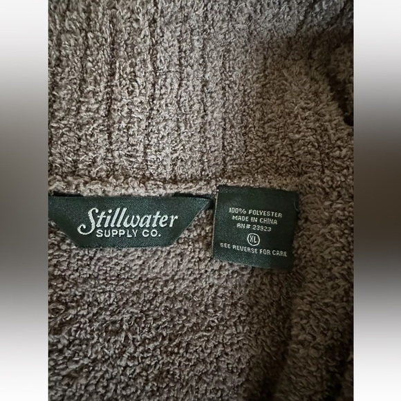 Stillwater Supply Co. Softy Sweater Cozy Cardigan Chocolate Brown Womens Size XL - Picture 6 of 8
